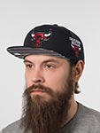 Бейсболка MITCHELL NESS арт. HS11485-CBUBLCK Chicago Bulls NBA (черный)